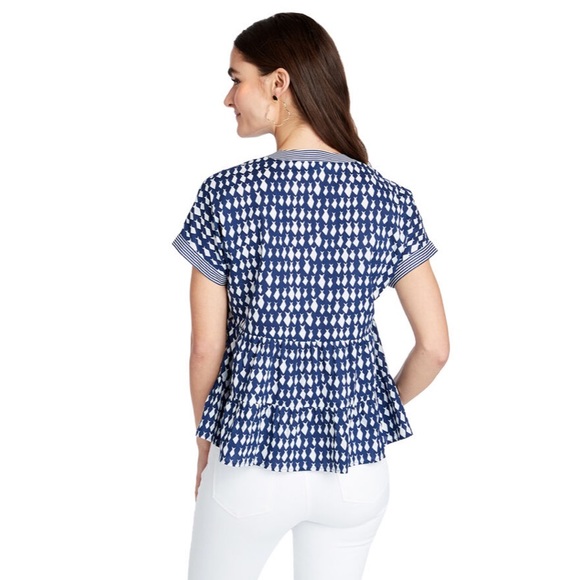 Vineyard vines Diamond Fish Tiered Top with tassels an excellent condition XS - Picture 2 of 15